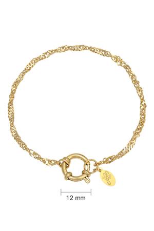 Bracciale Catena Dee Gold Stainless Steel h5 Immagine2